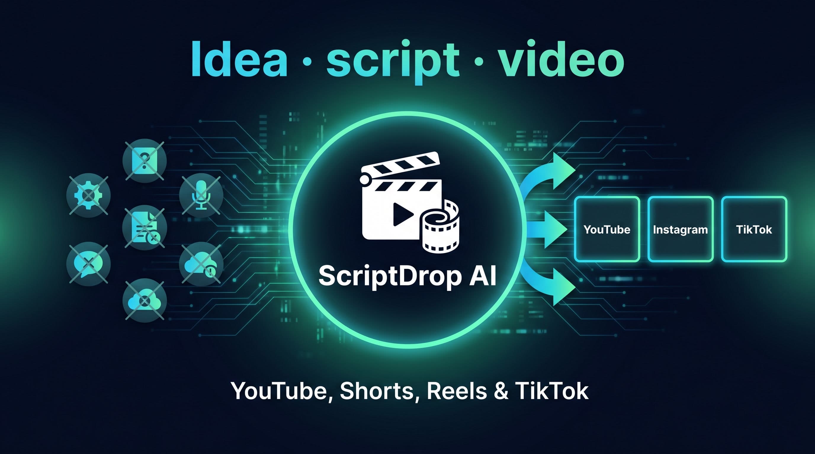 ScriptDrop AI — long-form YouTube video preview
